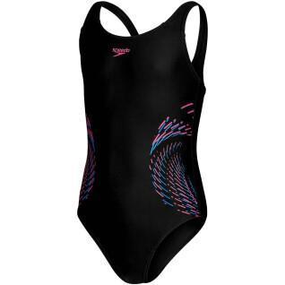 Dziewczęcy jednoczęściowy kostium kąpielowy Speedo Eco Plastisol Placem Muscleb